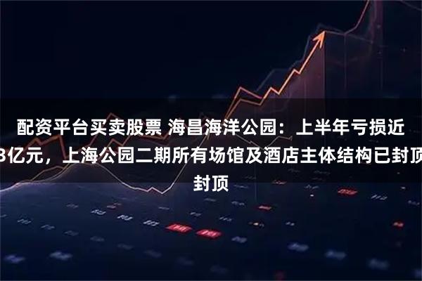 配资平台买卖股票 海昌海洋公园：上半年亏损近3亿元，上海公园二期所有场馆及酒店主体结构已封顶